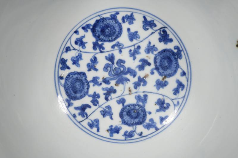 明嘉靖 青花花鸟纹大碗 - 图3