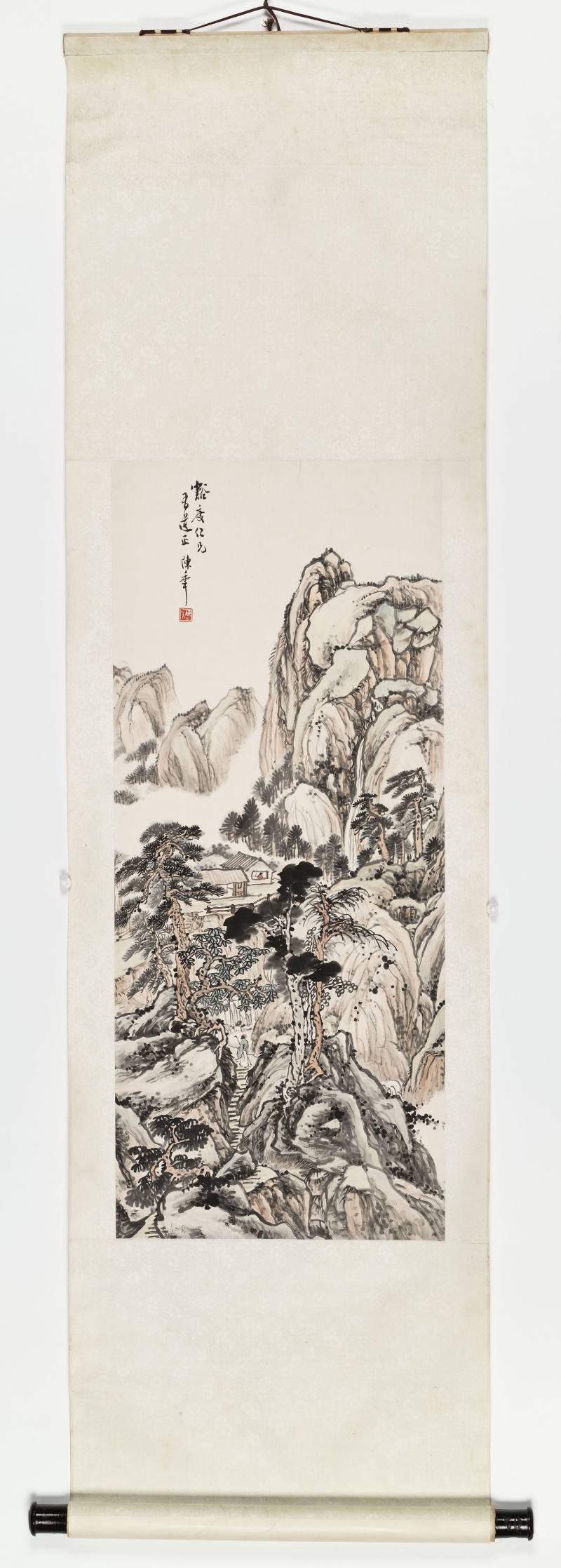 陈半丁 松山访友 - 图2