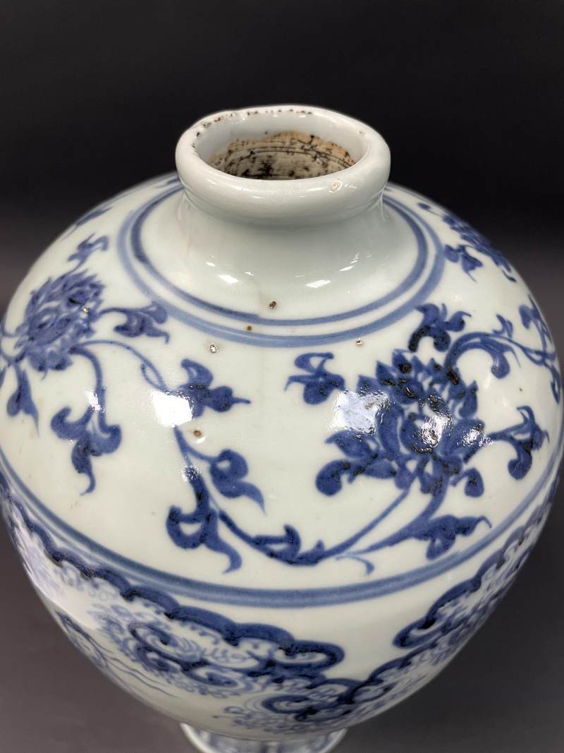 明空白期 青花高士图梅瓶 - 图10