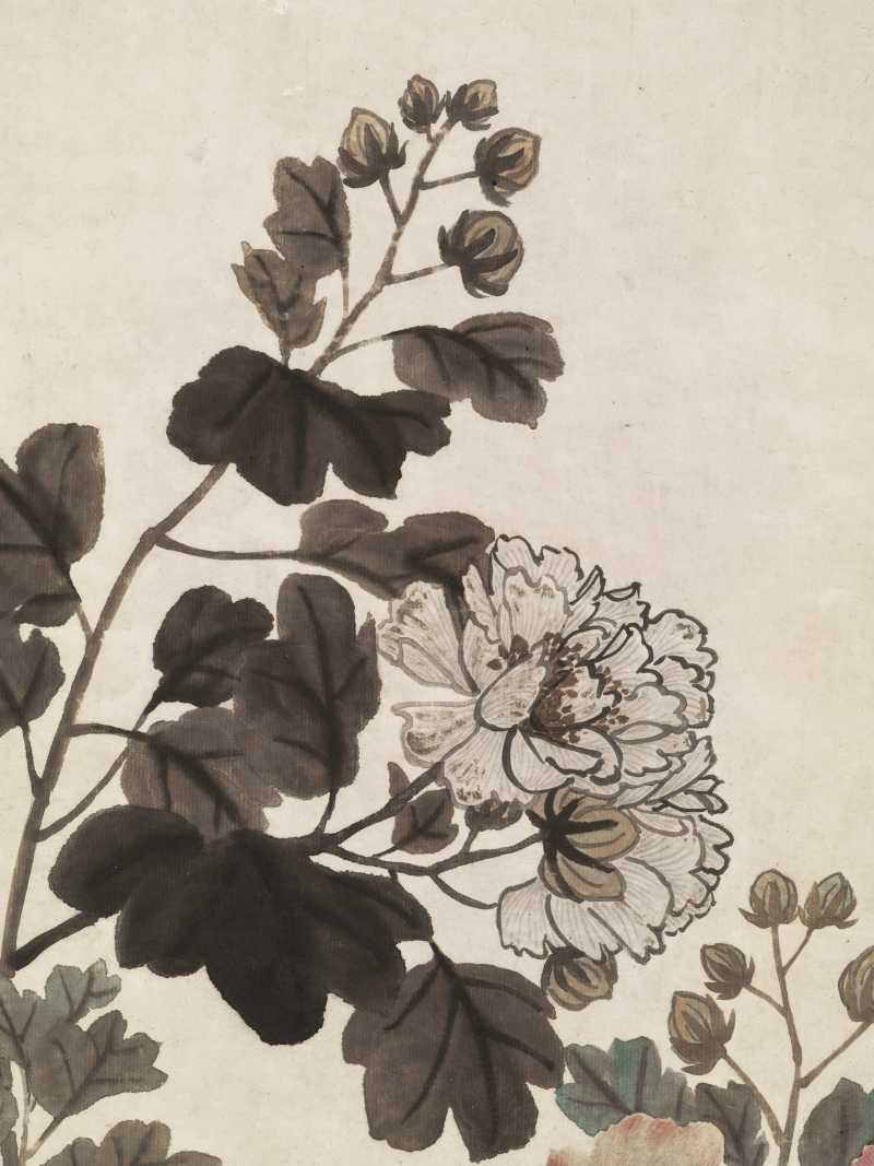 己未（1859年）作 张孟皋 芙蓉 - 图7