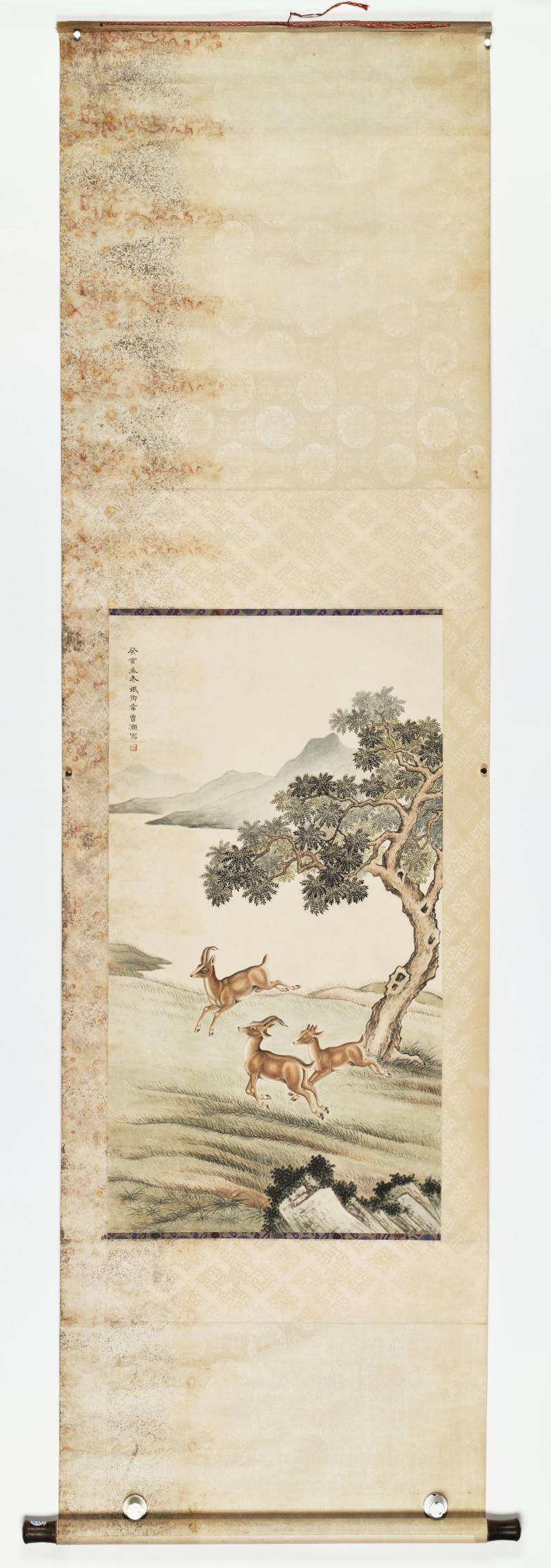 癸酉（1993年）作 常斌卿 三鹿图 - 图2