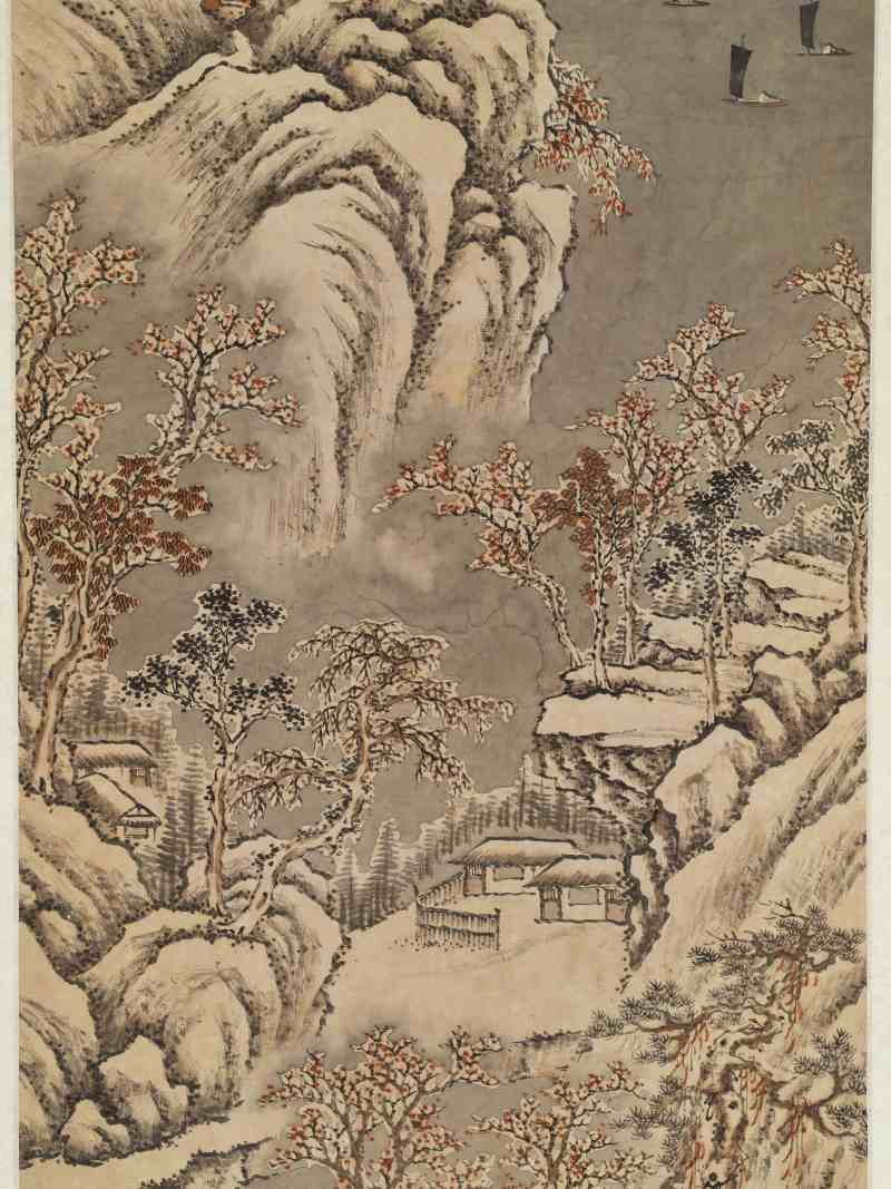 许友兰 雪景山水 - 图5