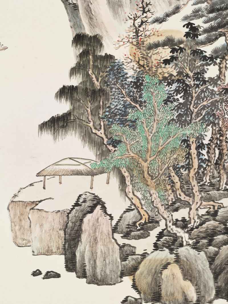 己巳（1929年）作 俞剑华 云色苍翠 - 图9