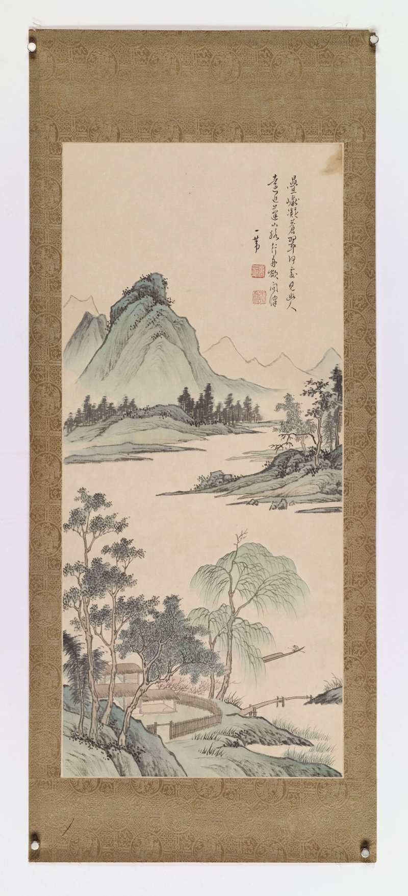 辛亥（1971年）作 萧一苇 山水四屏 - 图15