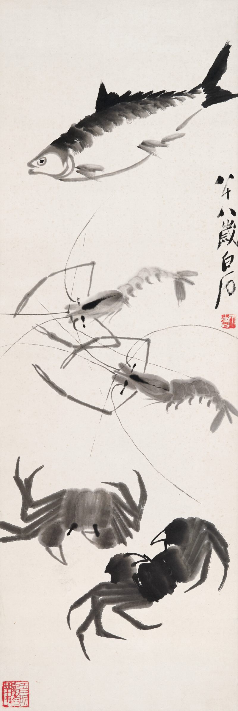 齐白石 鱼虾蟹 - 图1