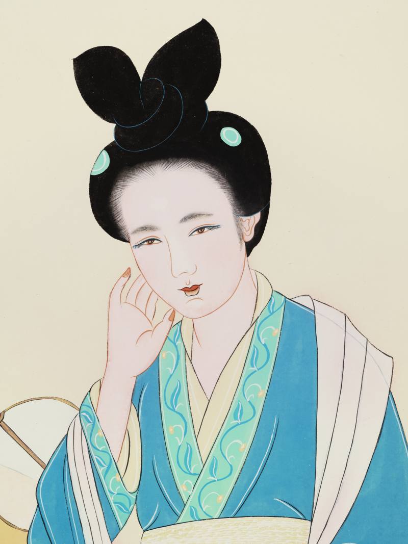 潘絜兹 仕女图 - 图5