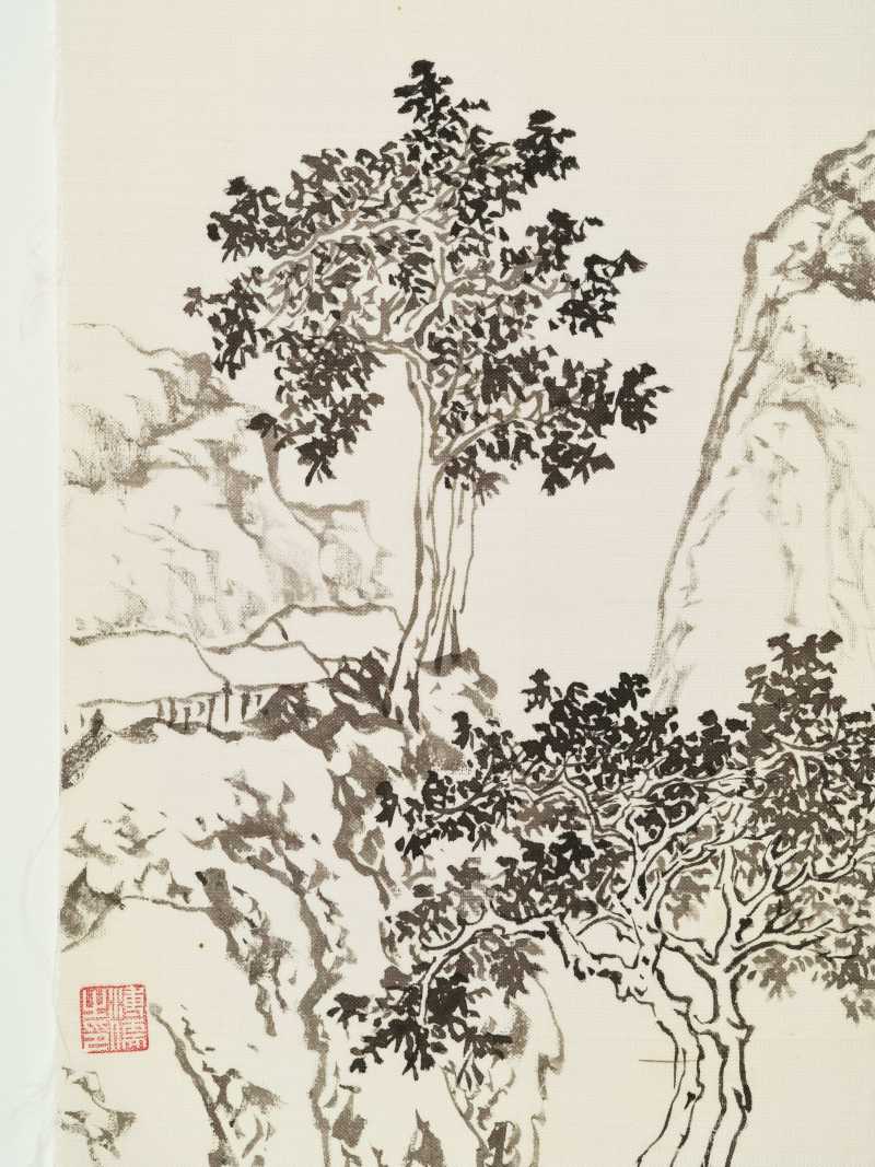 溥儒 山居幽往 - 图3