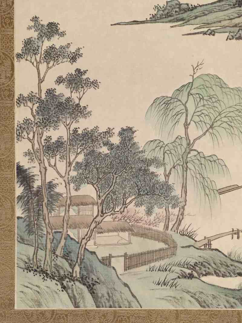 辛亥（1971年）作 萧一苇 山水四屏 - 图16