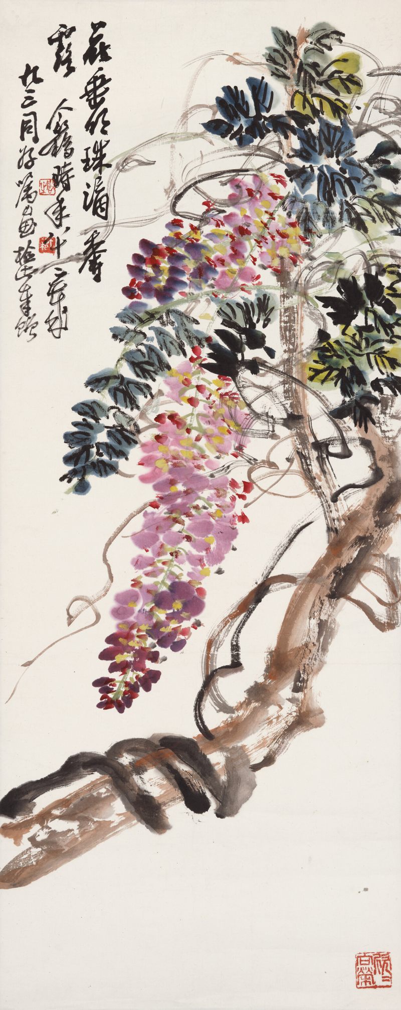 王个簃 紫藤