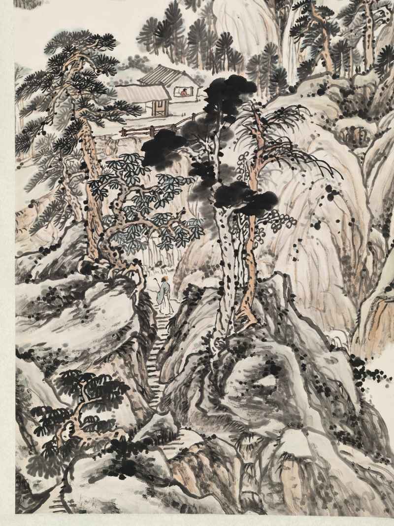 陈半丁 松山访友 - 图5