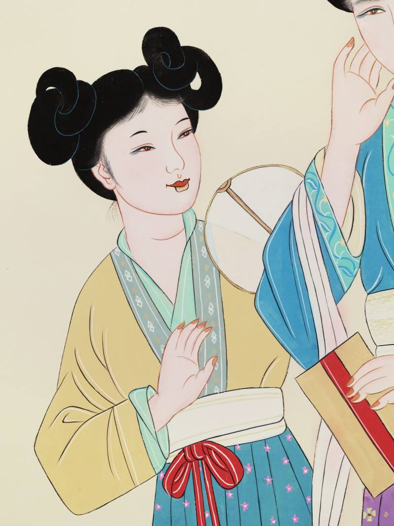 潘絜兹 仕女图 - 图6