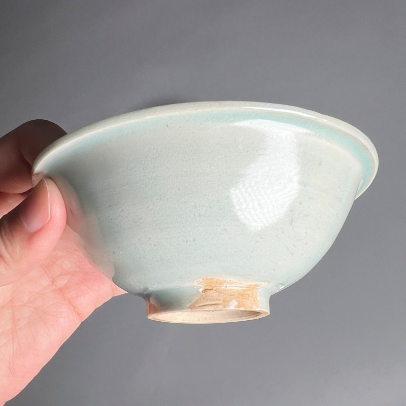 明代 青白釉印花洗一对 - 图9