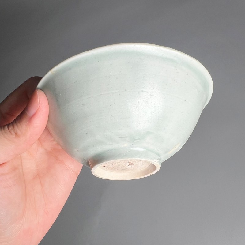 明代 青白釉印花洗一对 - 图12