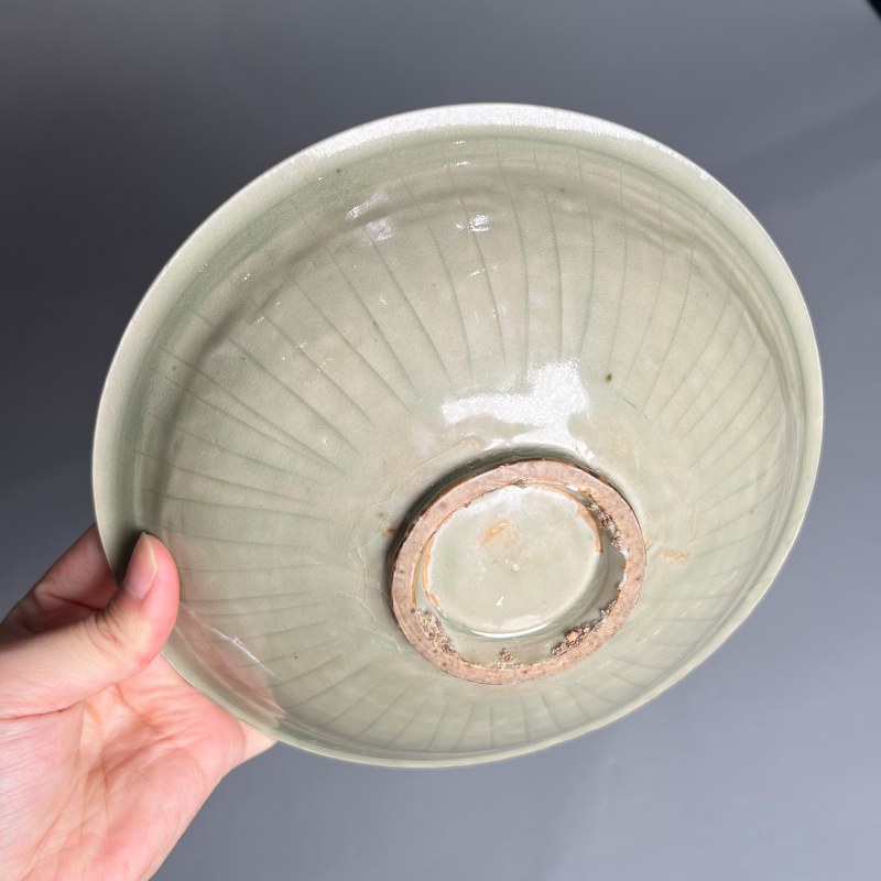 明代 青釉印花盘 - 图10