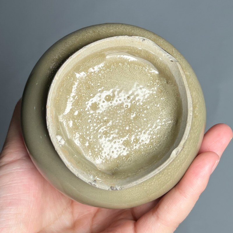 明代 青釉著瓶 - 图10