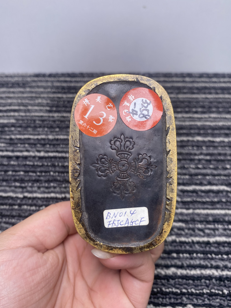 清 铜鎏金六臂玛哈嘎拉像 - 图13