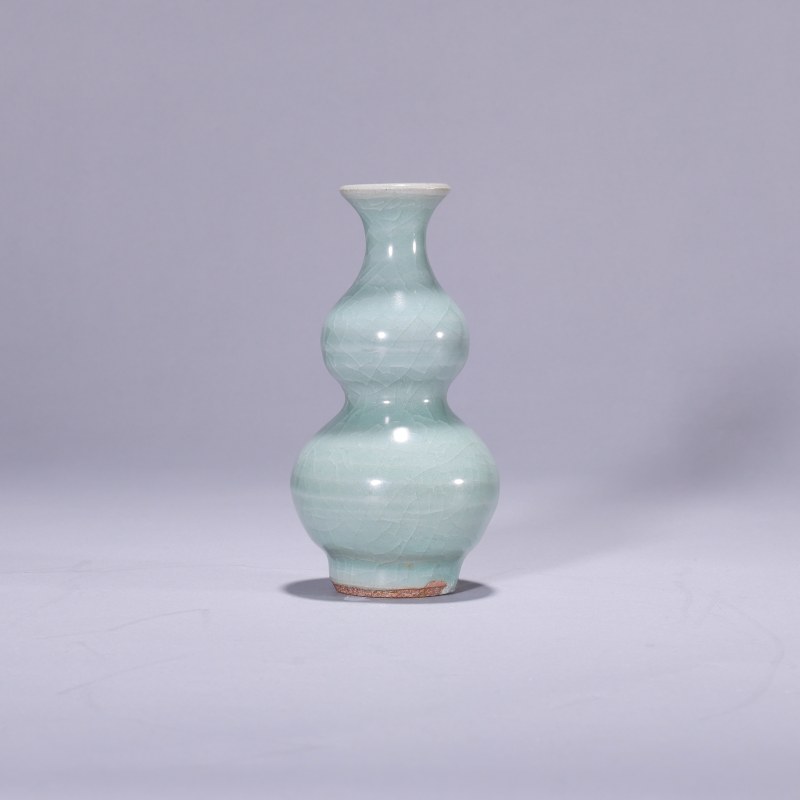 明代 青釉葫芦瓶 - 图1
