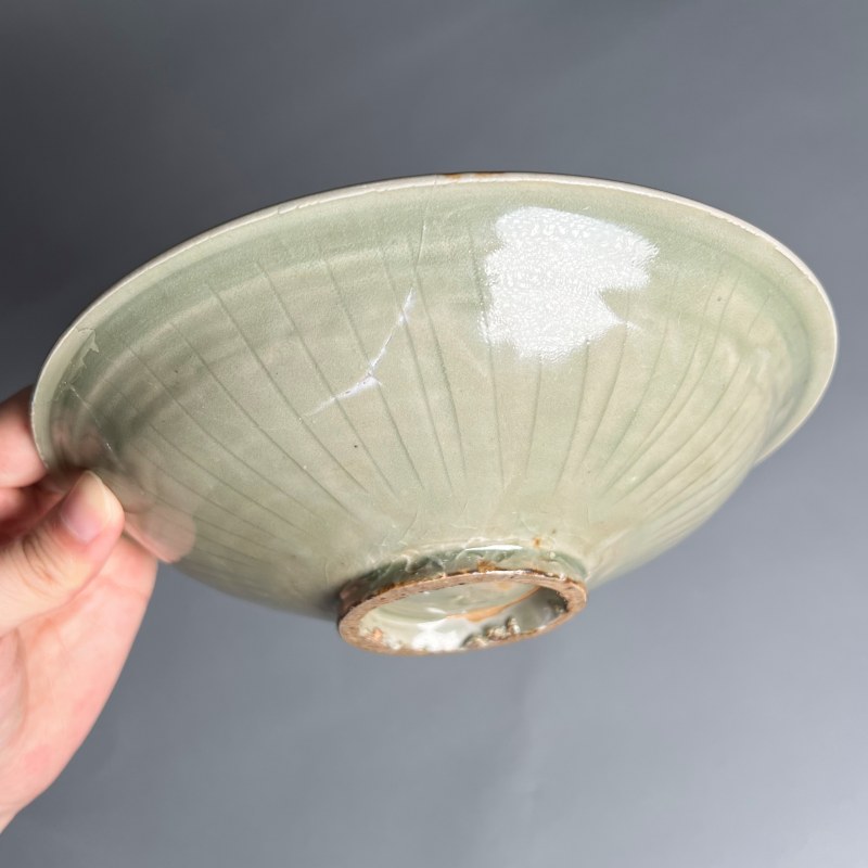 明代 青釉印花盘 - 图8
