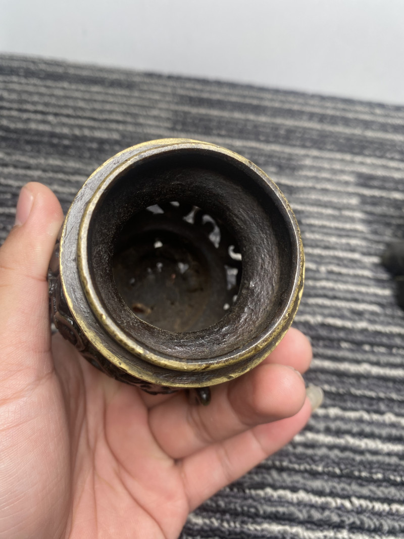 清乾隆 铜太平有象香薰 - 图15