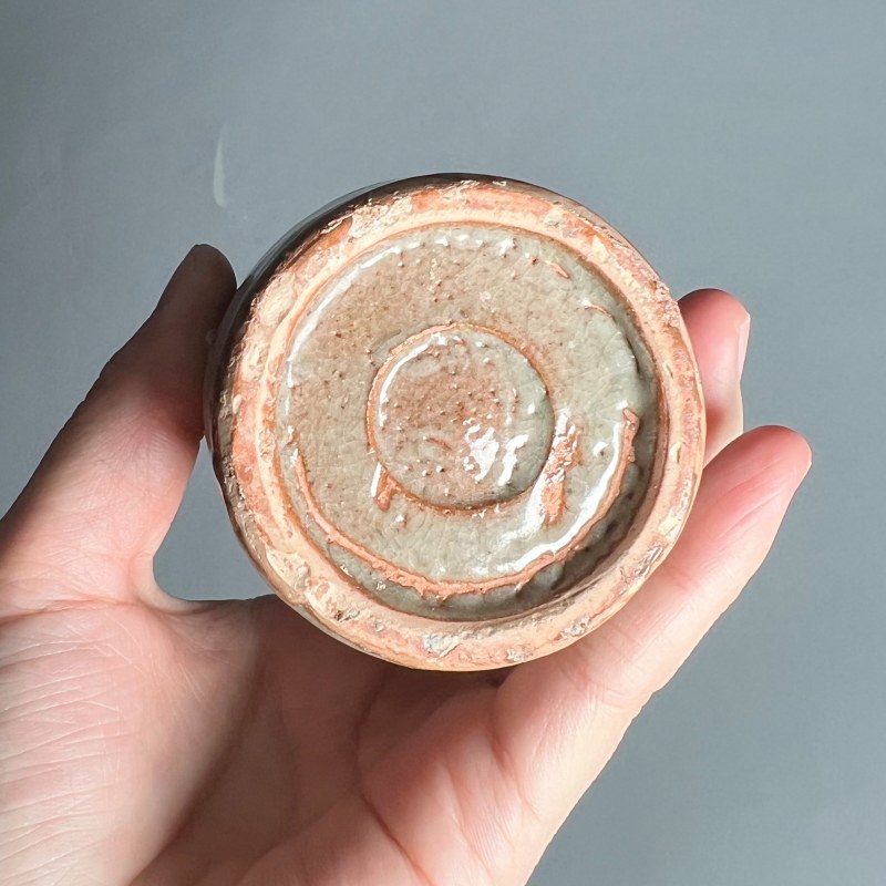 明代 龙泉窑青釉挂环瓶 - 图15