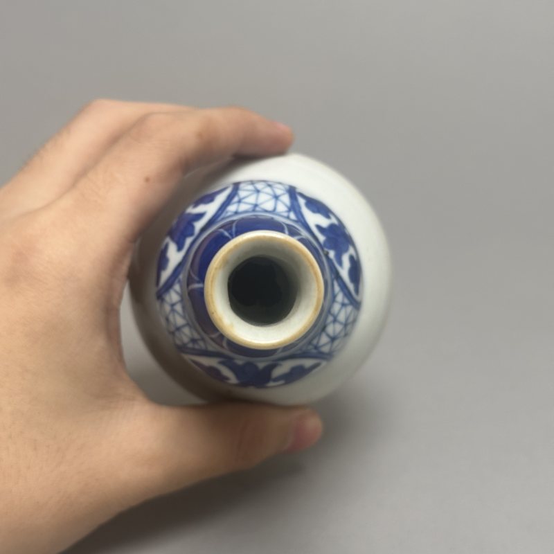 清康熙 青花酱釉葫芦瓶 - 图3