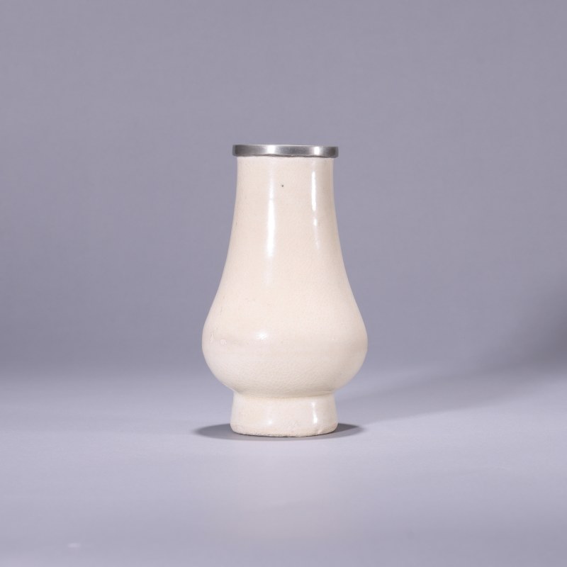 明代 白釉箸瓶