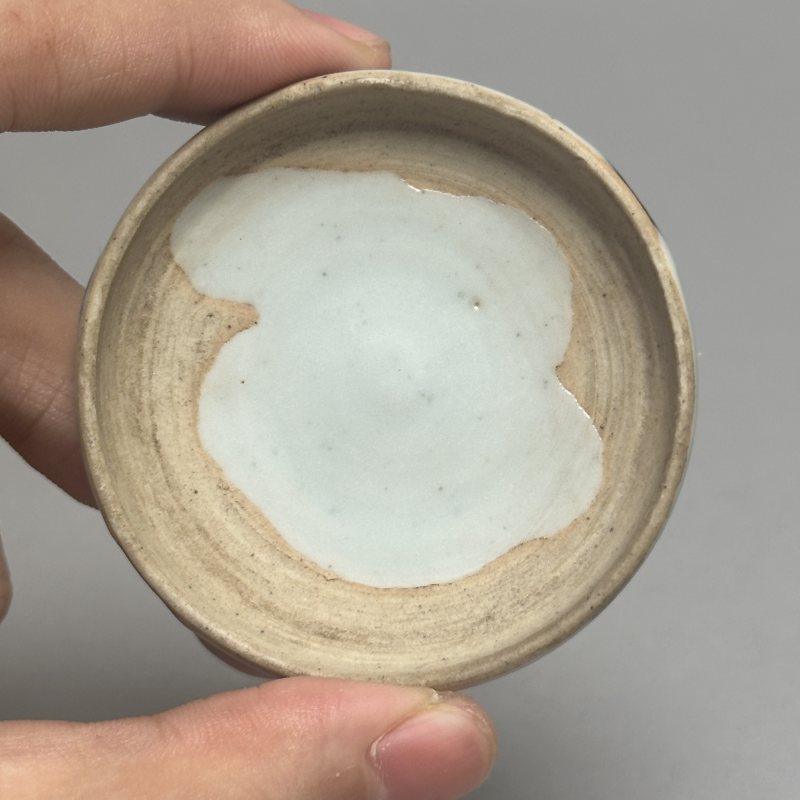 清早期 青花花卉纹印泥盒 - 图4