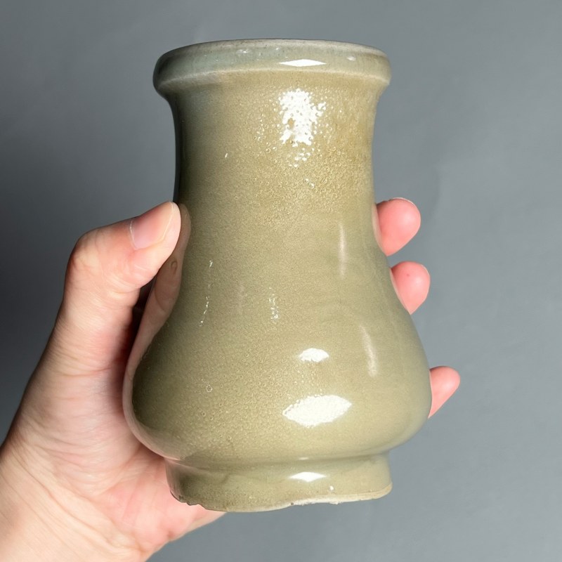 明代 青釉著瓶 - 图4