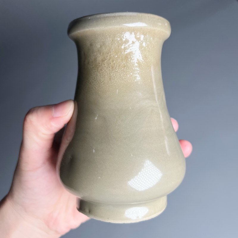 明代 青釉著瓶 - 图6