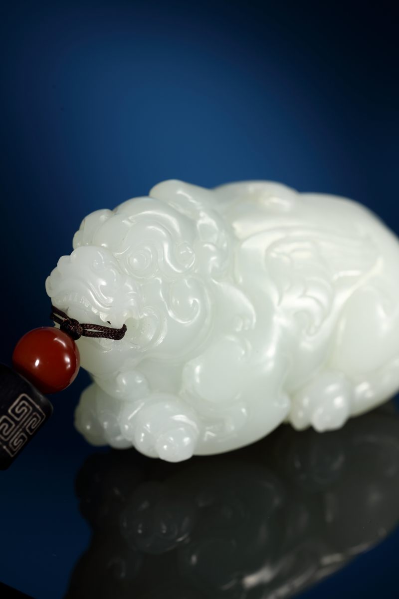当代 和田玉貔貅把件 - 图4