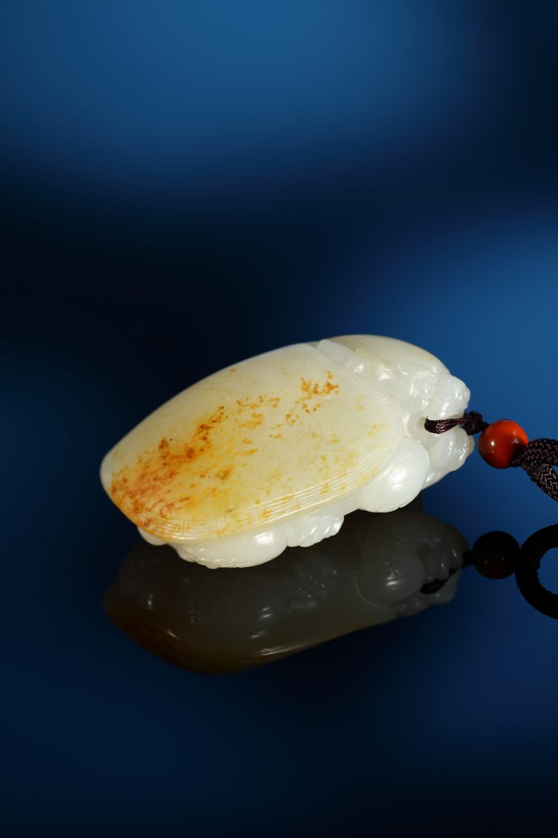 当代 和田玉籽料龙龟把件 - 图2