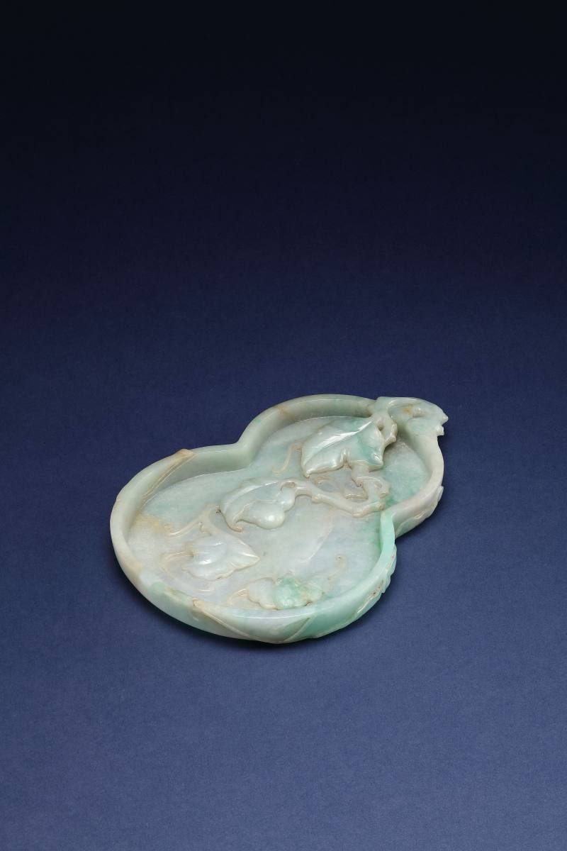 清 翡翠葫芦形水洗