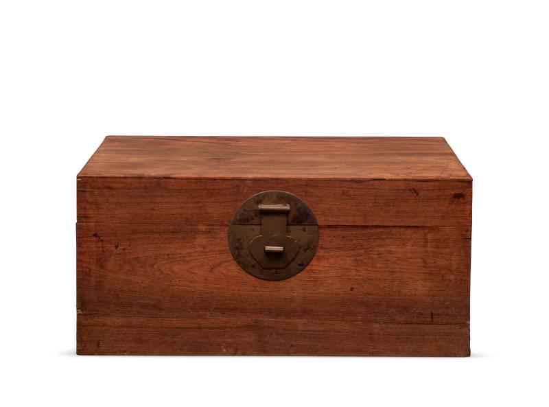清 红木大衣箱 - 图2