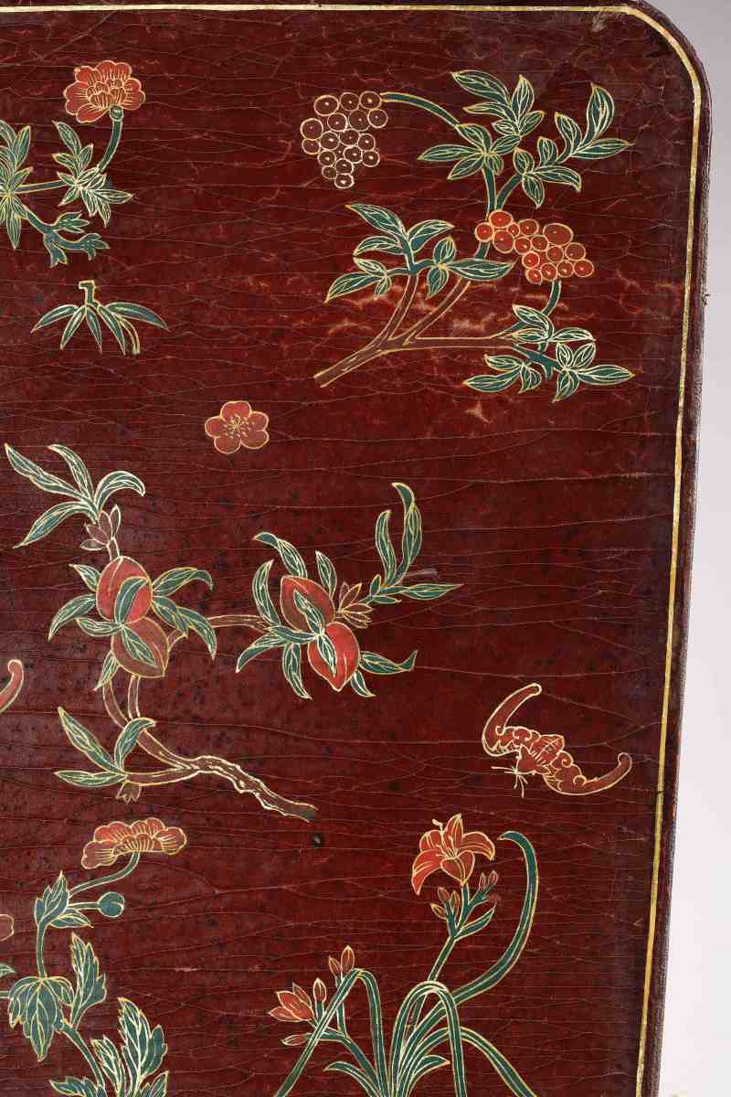 清乾隆 黑漆描金福寿纹佛龛 - 图7
