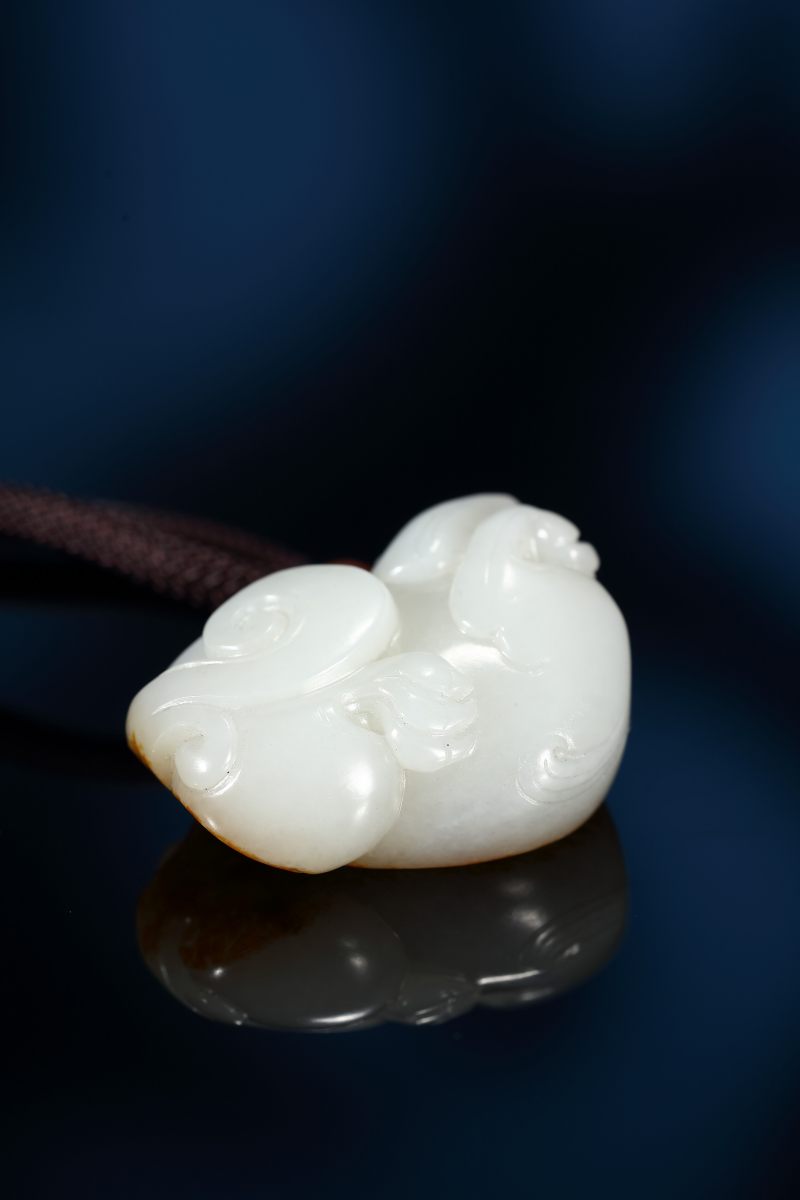 当代 和田玉籽料红皮貔貅把件 - 图5