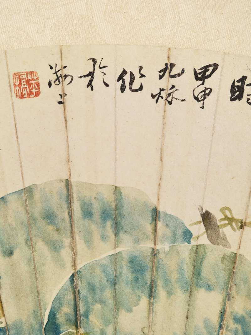 甲申（1884年）、壬午（1882年）、 壬子（1852年）作 舒浩、刘德六 花鸟三帧 - 图16
