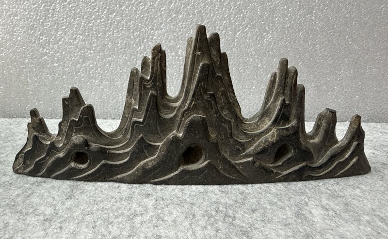 宋 楚石群峰山形筆架 - 图4