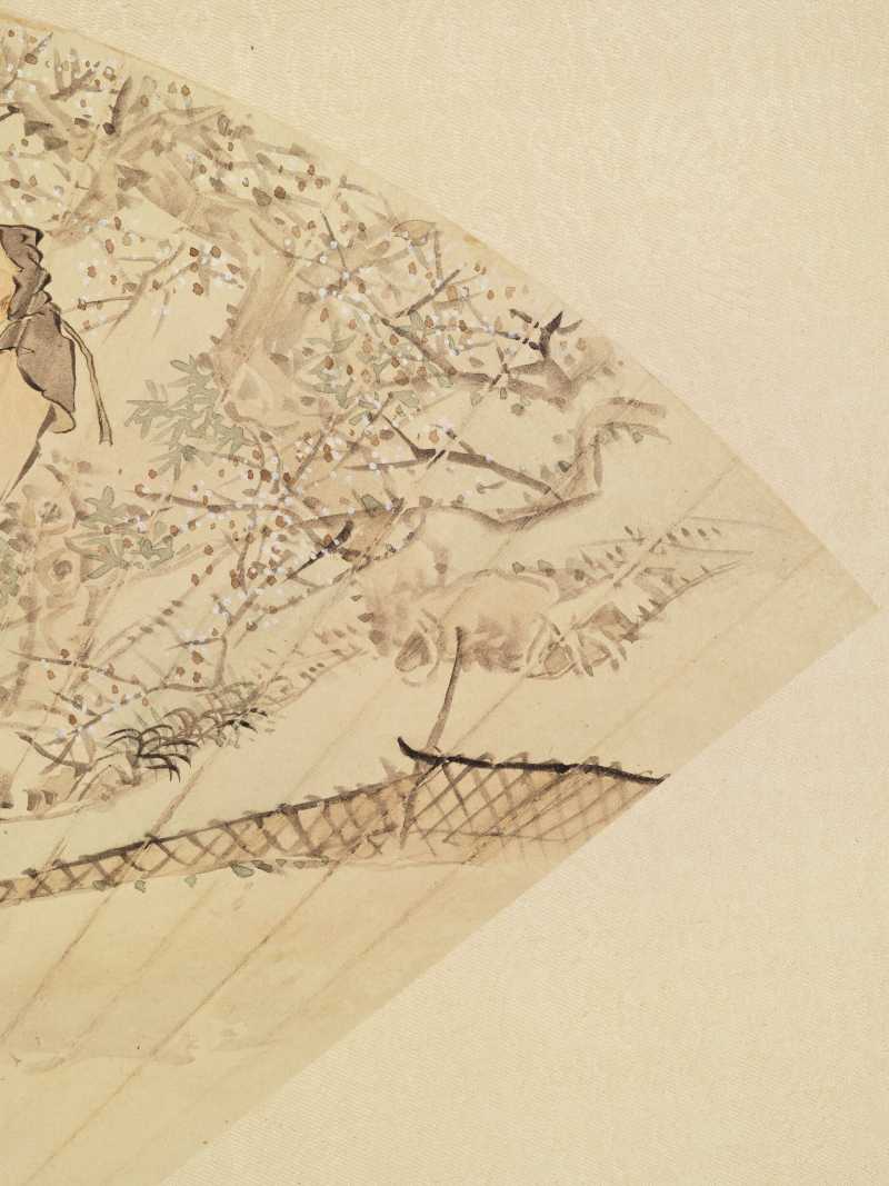 庚寅（1890年）、丙子（1876年）作 沙馥 人物花鸟五帧 - 图24
