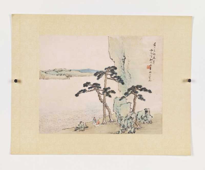 乙亥（1875年）作 陈若木、程庭鹭、胡铁梅等 山水人物七帧 - 图39