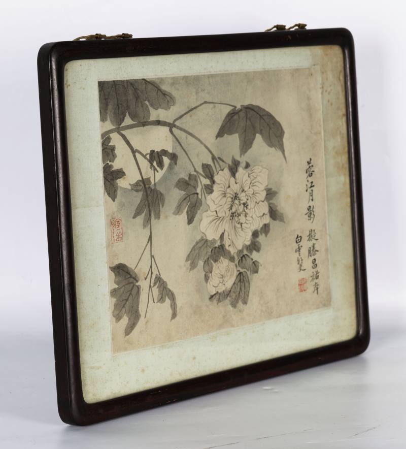 恽寿平（款） 花卉四帧 - 图29