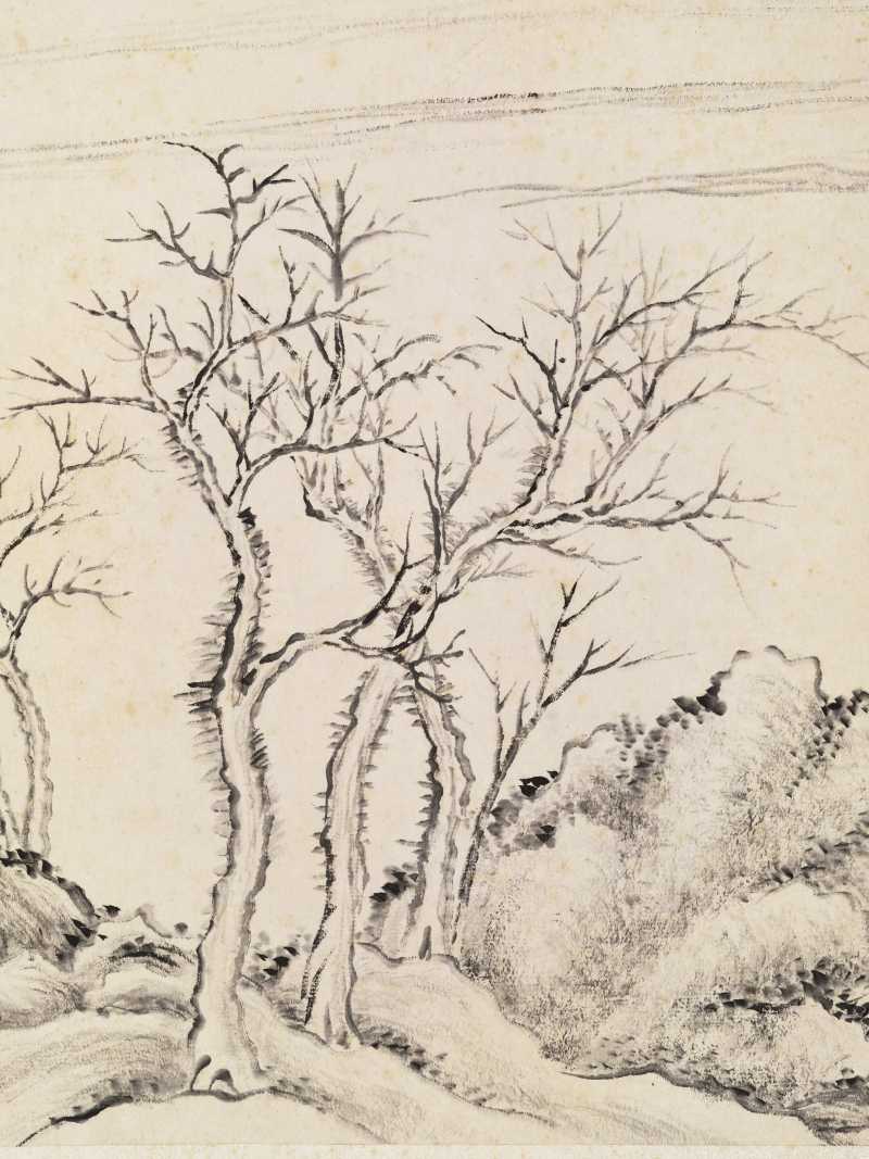 同治丙寅（1866年）作 张之万 墨笔山水册 - 图34
