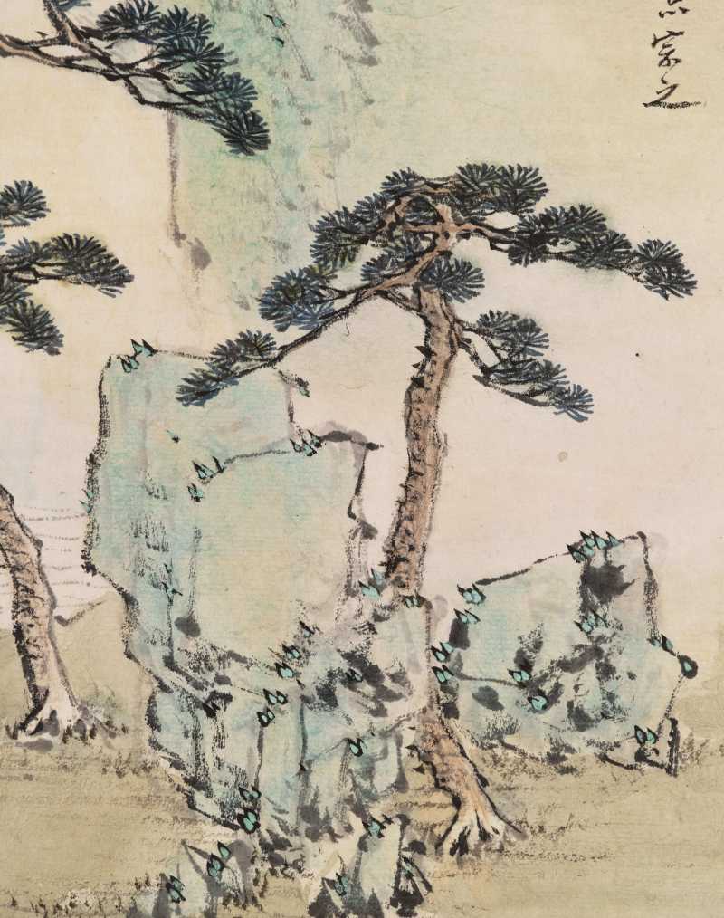 乙亥（1875年）作 陈若木、程庭鹭、胡铁梅等 山水人物七帧 - 图43