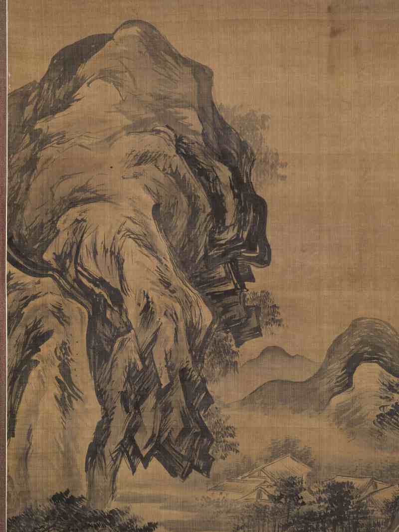 周臣（款） 溪山独钓 - 图3