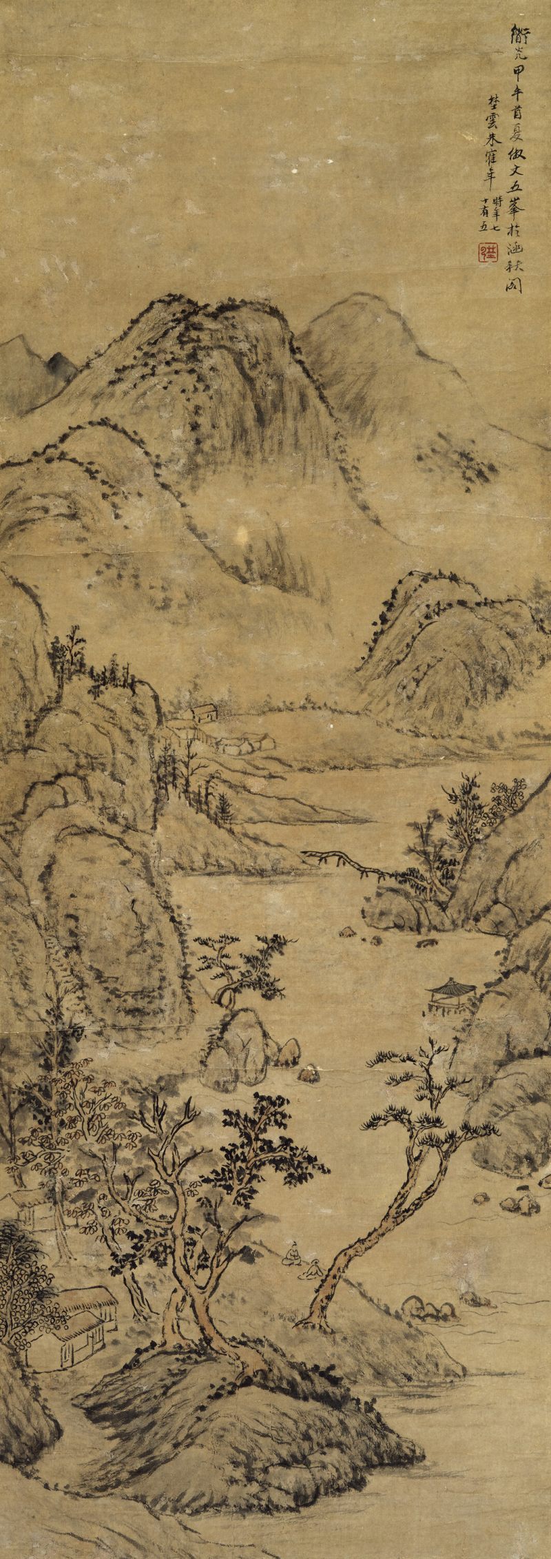 道光甲午（1834年）作 朱鹤年 松江对语