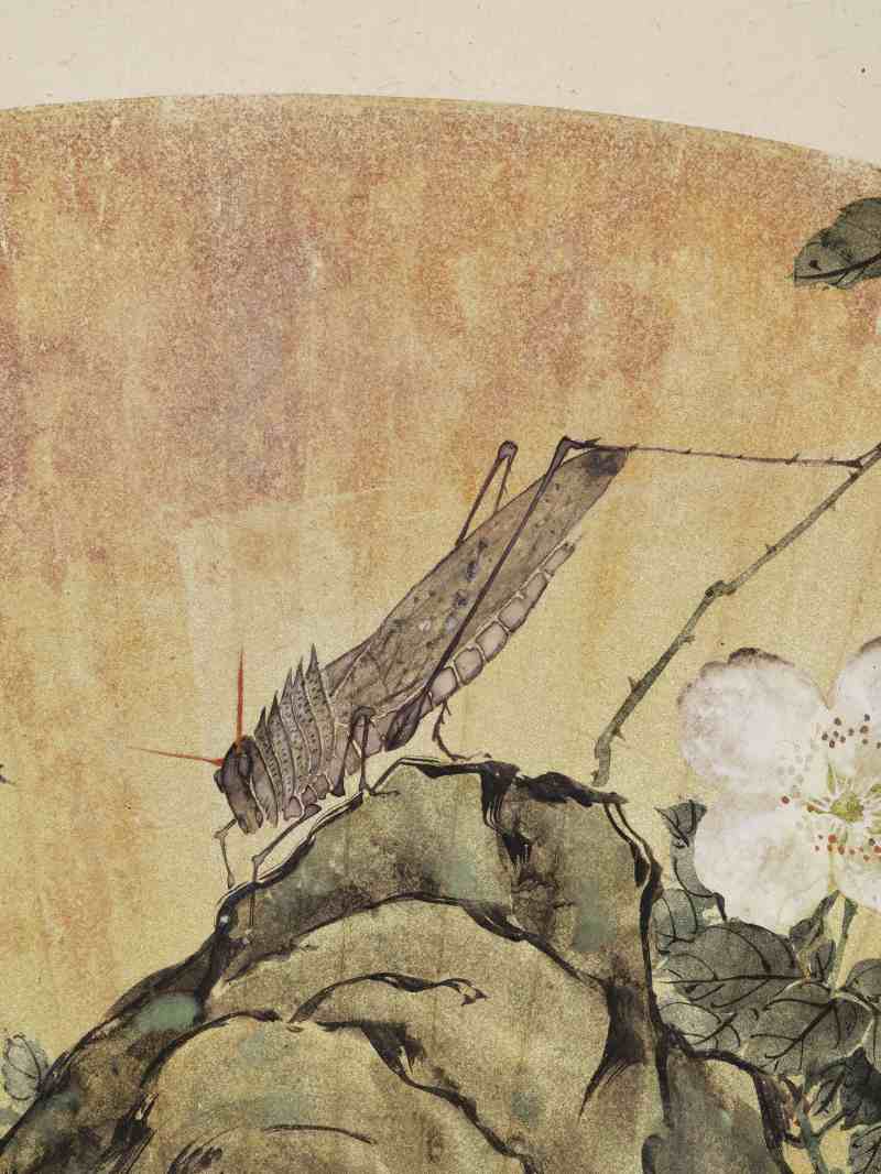 癸酉（1873年）、己亥（1899年）作 居廉 花卉四帧 - 图5