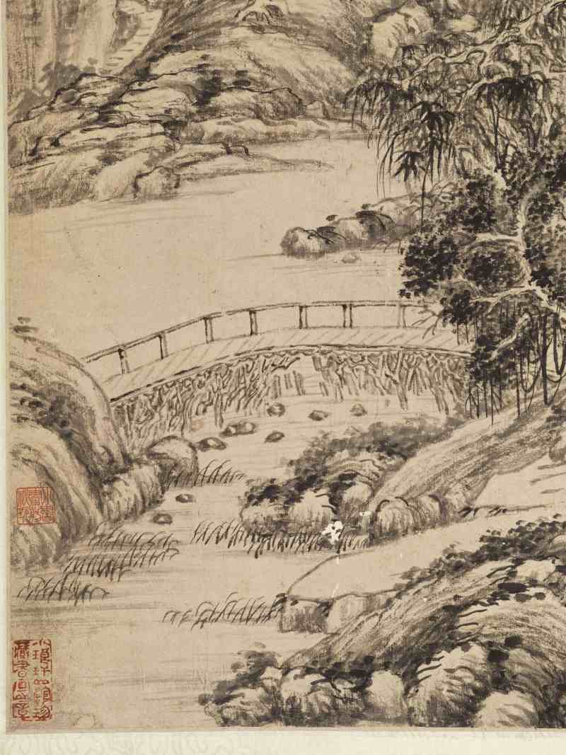 雍正二年（1724年）作 黄鼎 仿董源山水 - 图8
