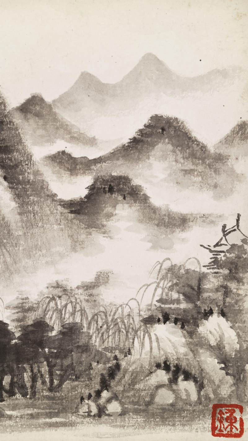 道光壬午（1822年）作 董棨 自出胸臆山水册 - 图21