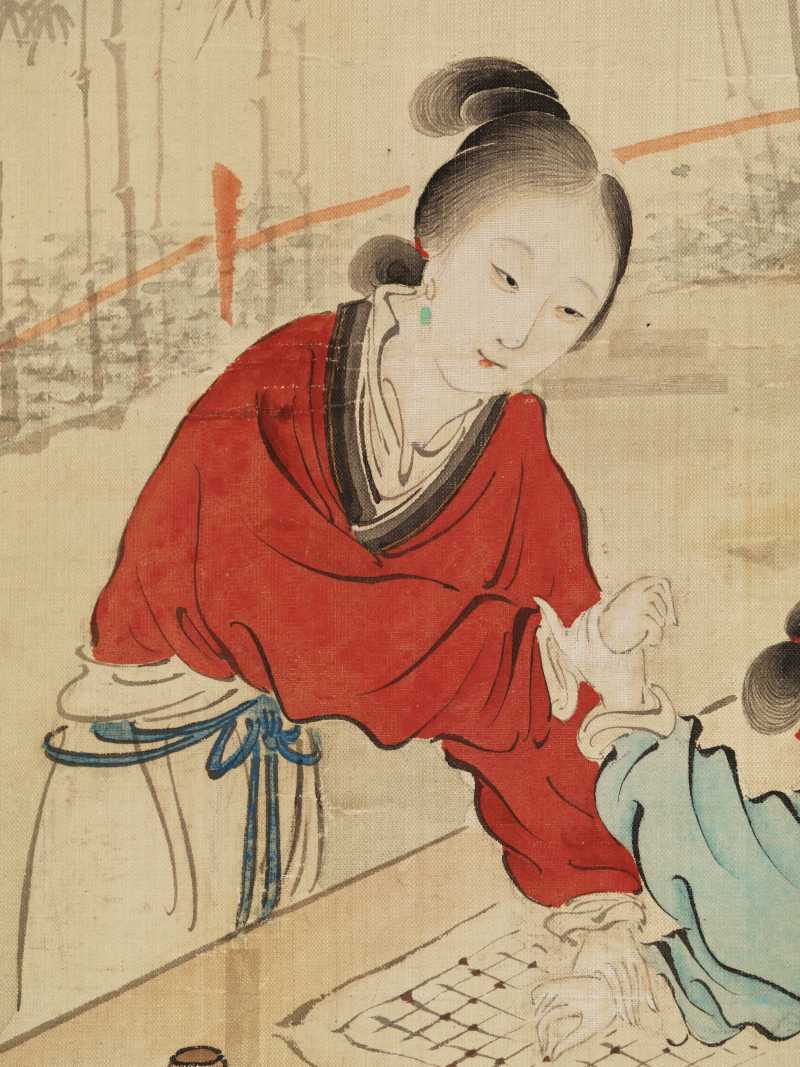 王云 竹园弈棋 - 图6