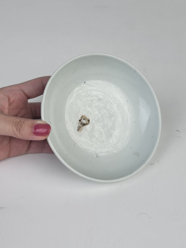 明中期 白釉握足洗 - 图5