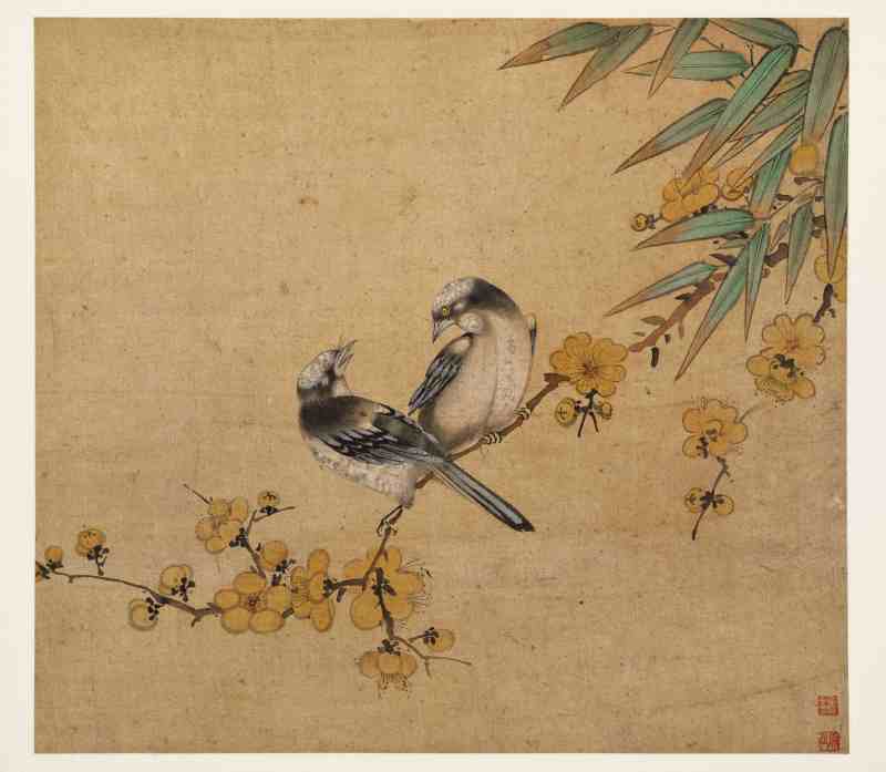 童原 写生花鸟册 - 图32